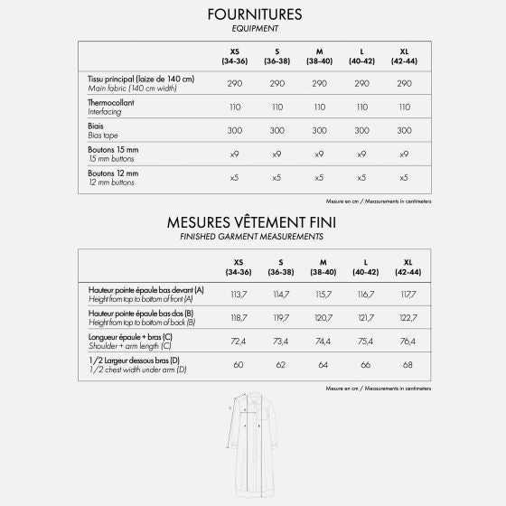 Papierschnittmuster La Robe Chemise - Hemd-Kleid