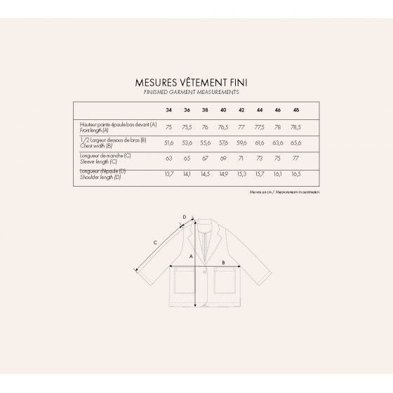 Papierschnittmuster Le Blazer