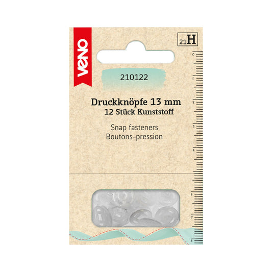 Annäh-Druckknöpfe Transparent