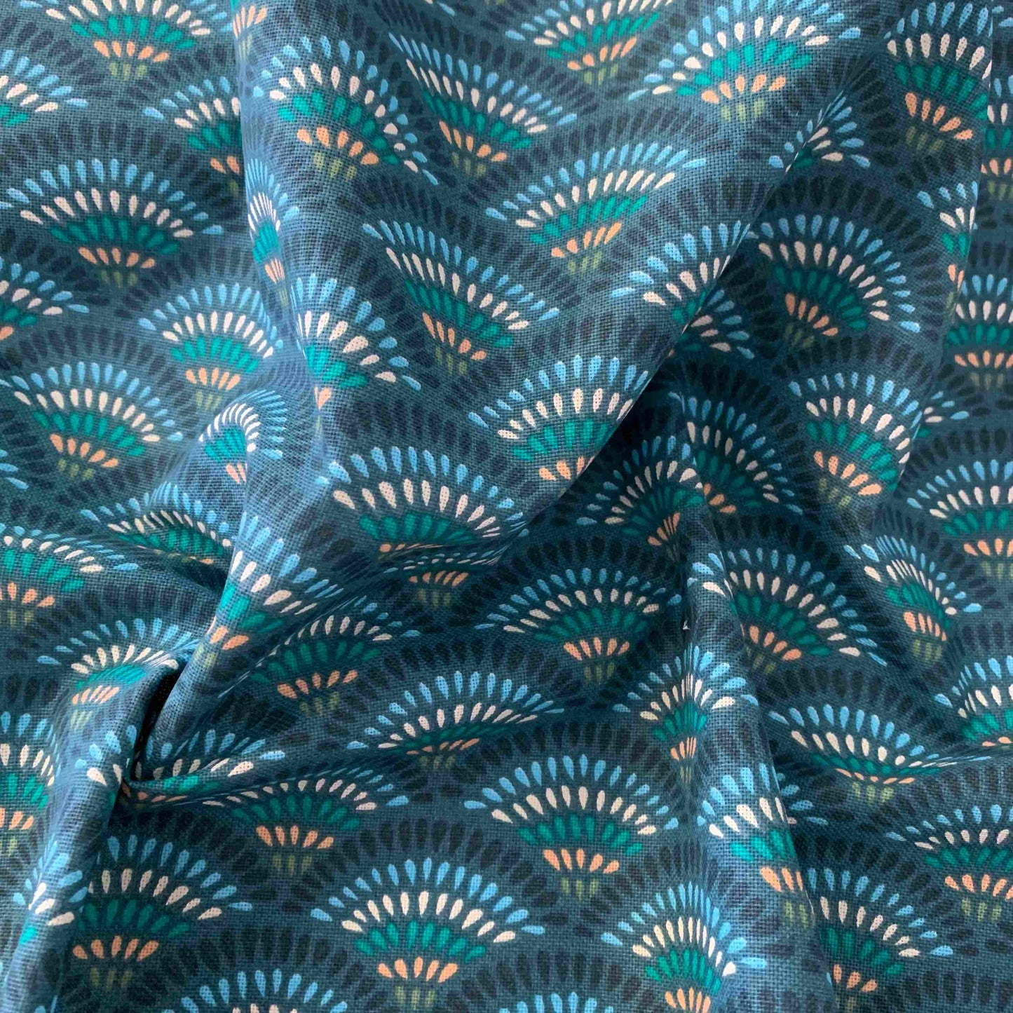Half Panama Premium Graphic Handdrawn Pattern Fächer
