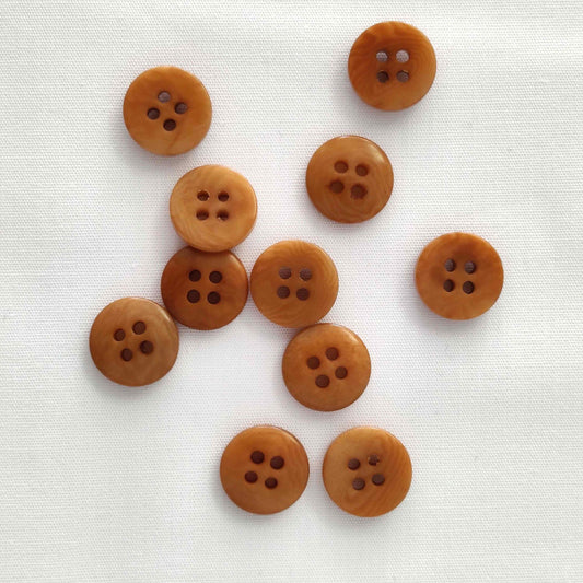 Corozo Knopf 4-Loch 11 mm