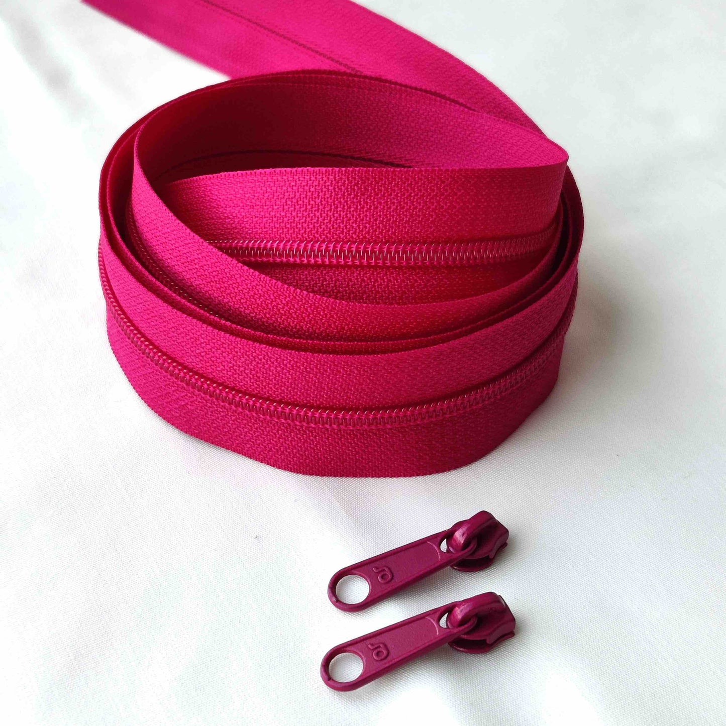 Endlos Reißverschluss mit 3 mm Spirale fuchsia