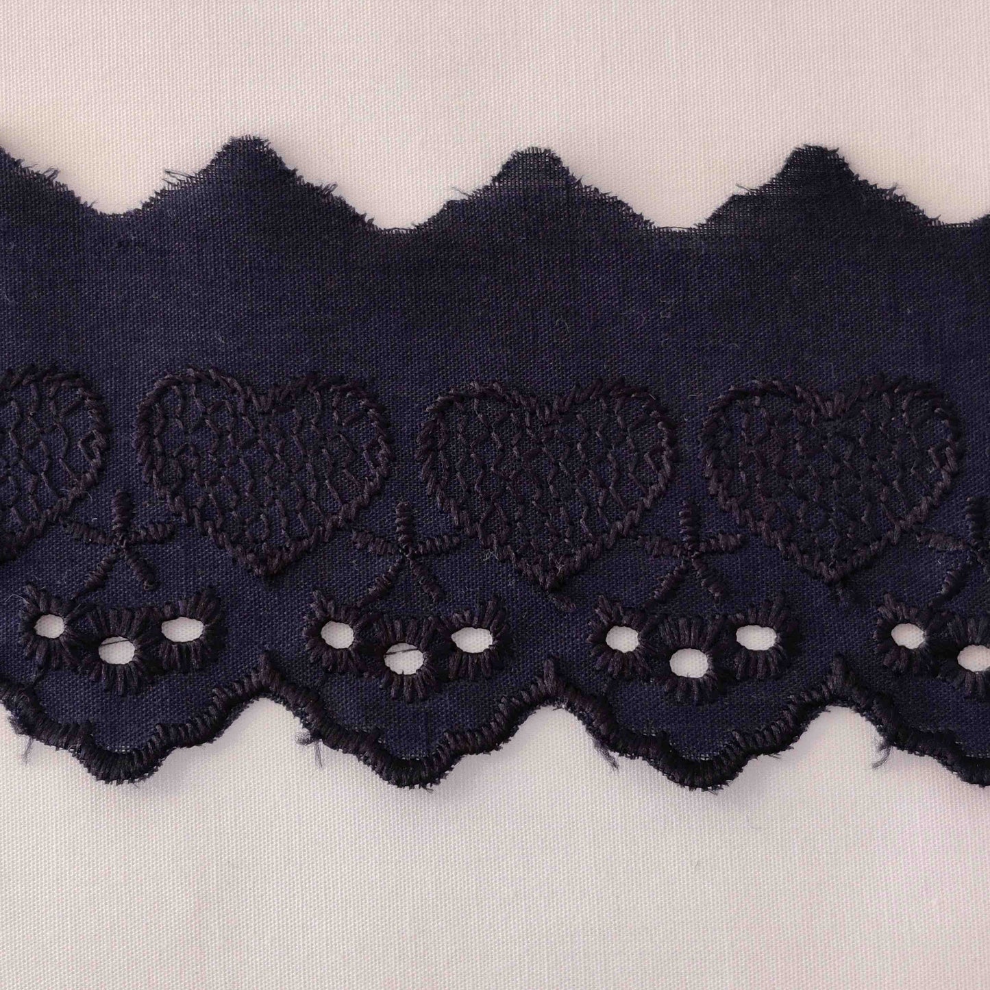 Festonspitze dunkelblau Herz Prym