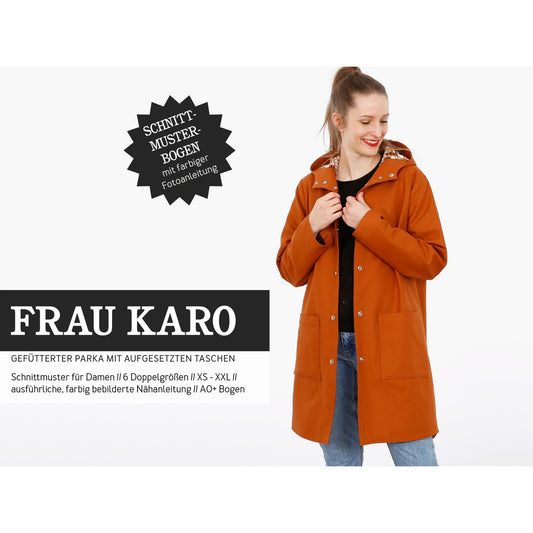 Studio Schnittreif Parka Frau Karo