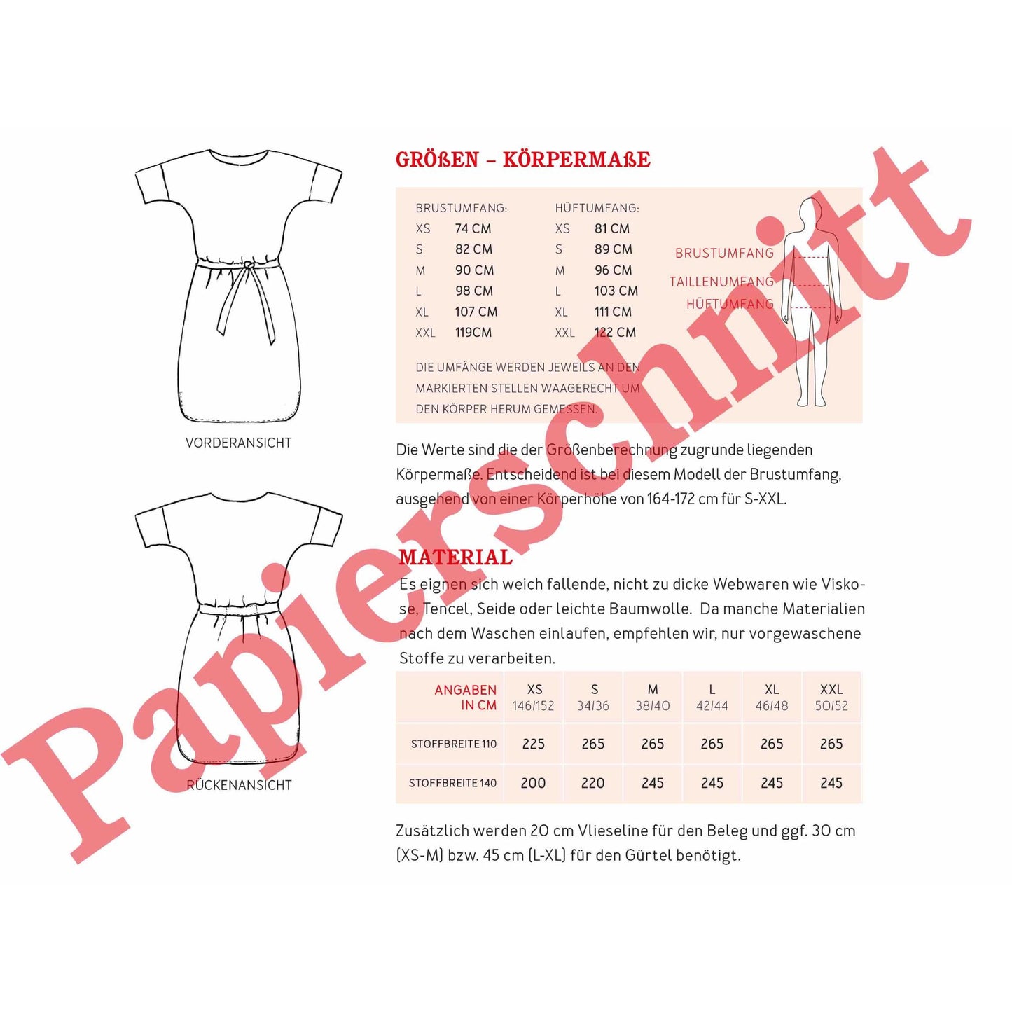 Studio Schnittreif Kleid Frau Meta