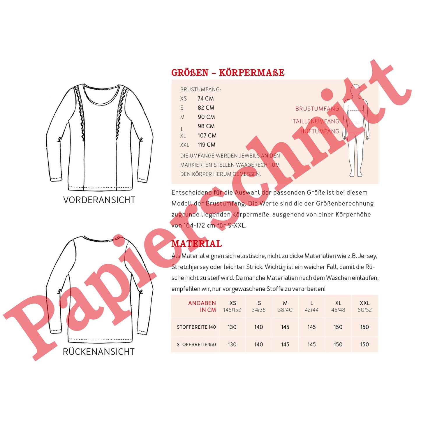 Studio Schnittreif Shirt Frau Sara