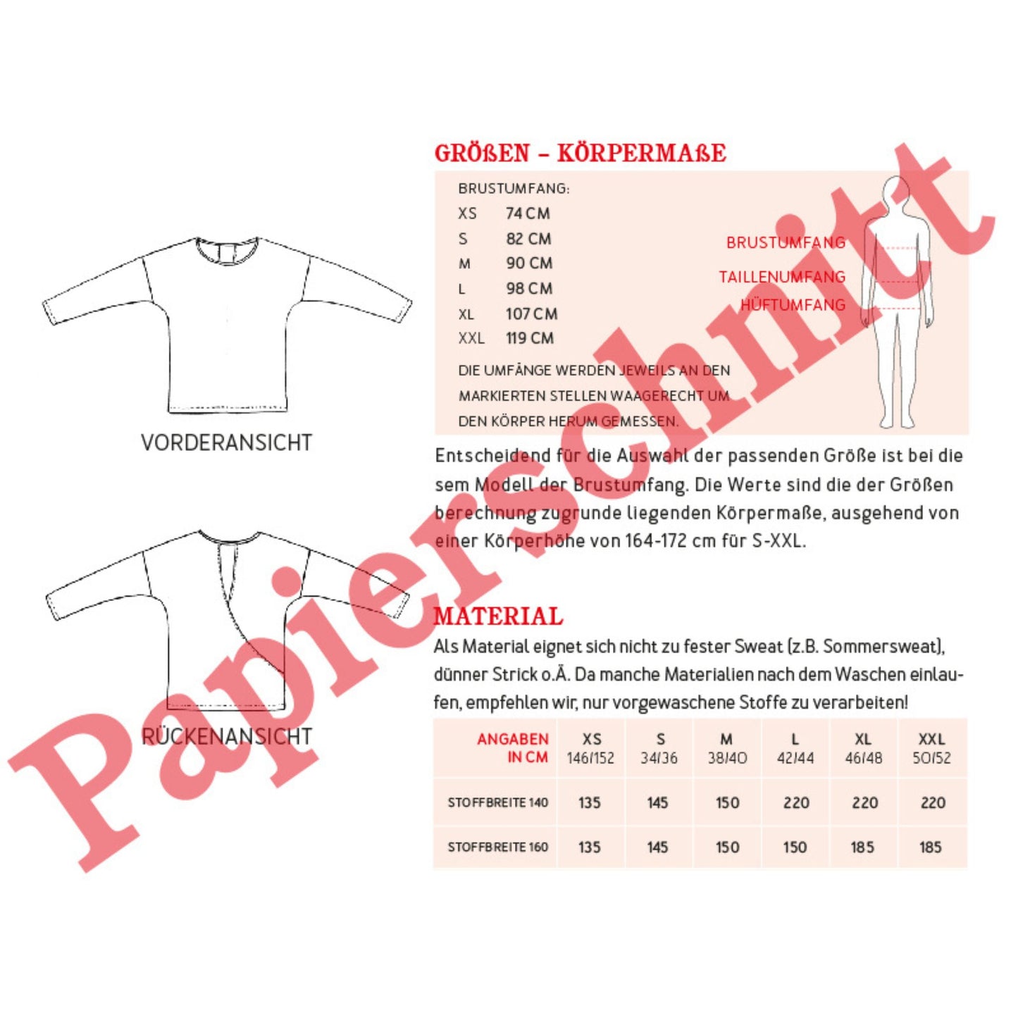 Studio Schnittreif Pulli Frau Vega