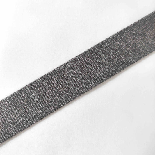 Gurtband grau melange 30 mm