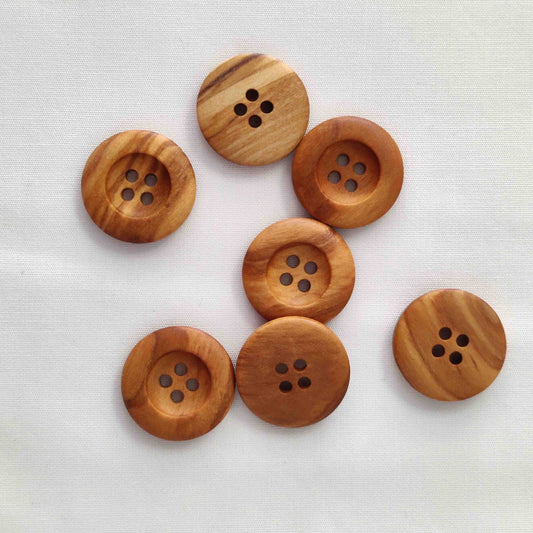 Holzknopf 4-Loch braun 20mm Prym