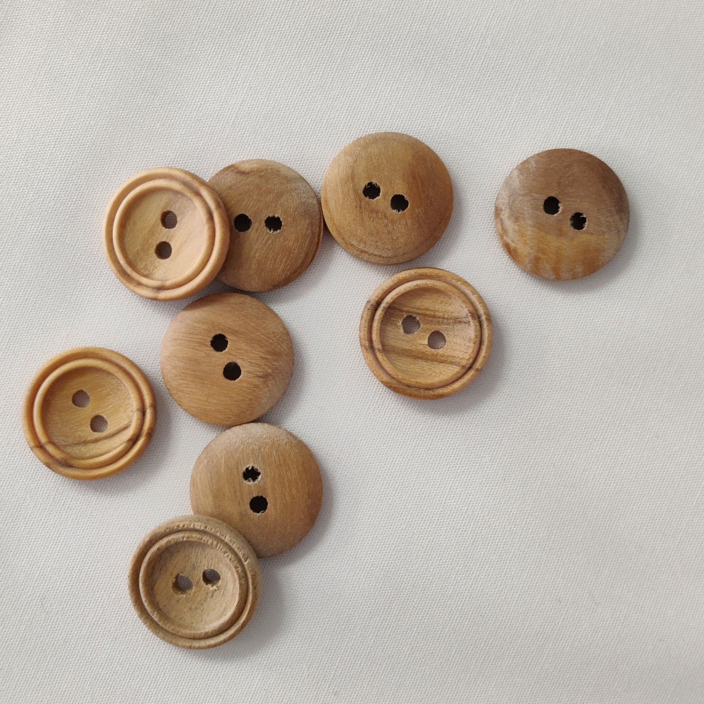 Holzknopf 15mm mit Rand