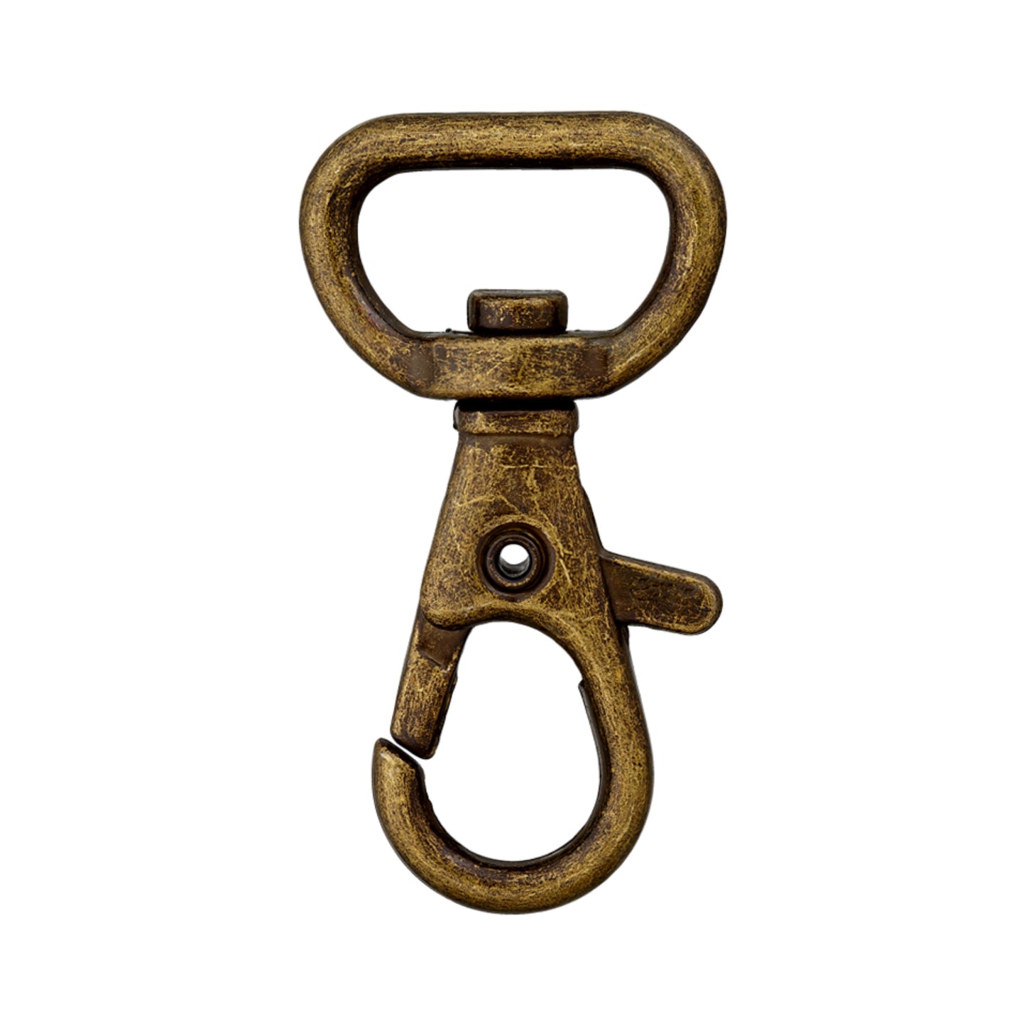 Karabinerhaken 15 mm altmessing