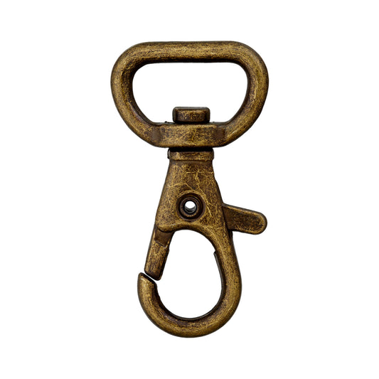 Karabinerhaken 20 mm altmessing