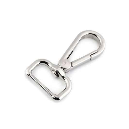 Karabinerhaken 25 mm silber