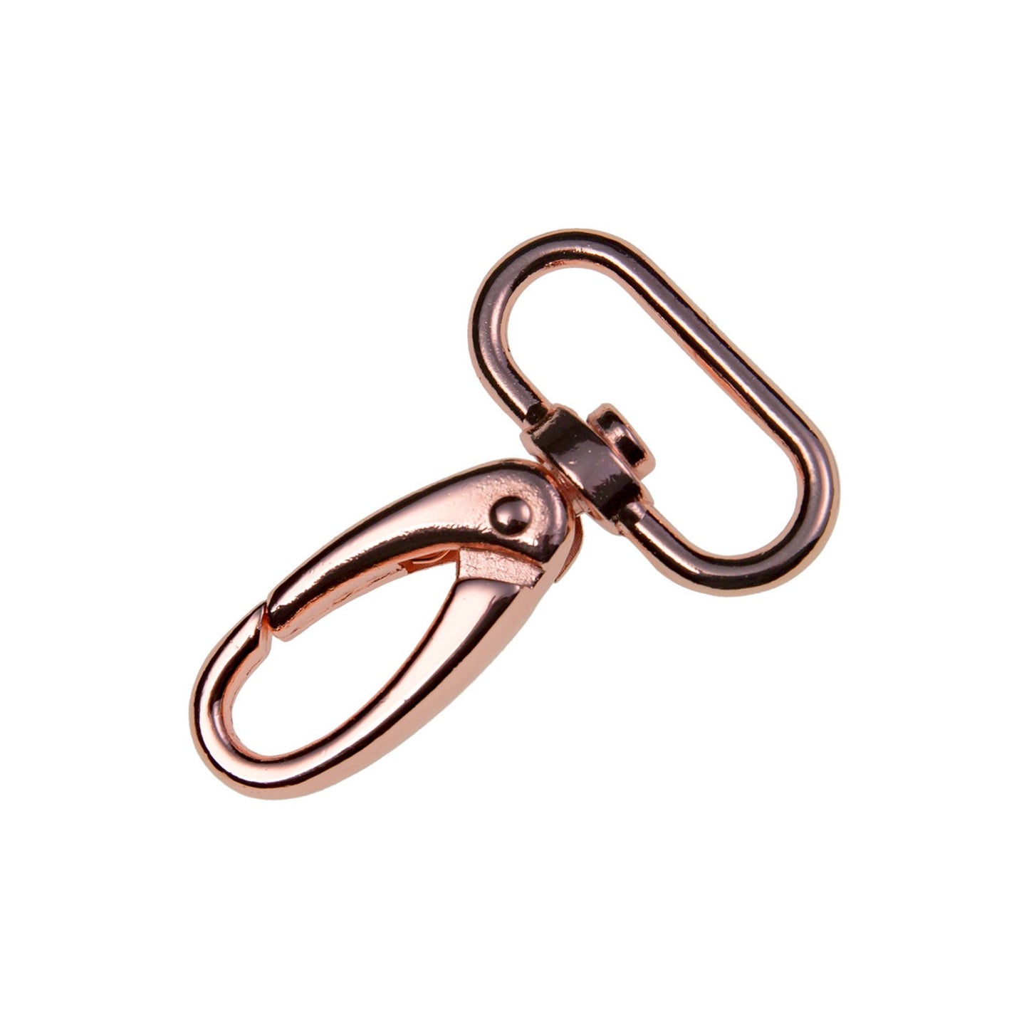 Karabinerhaken roségold 30 mm