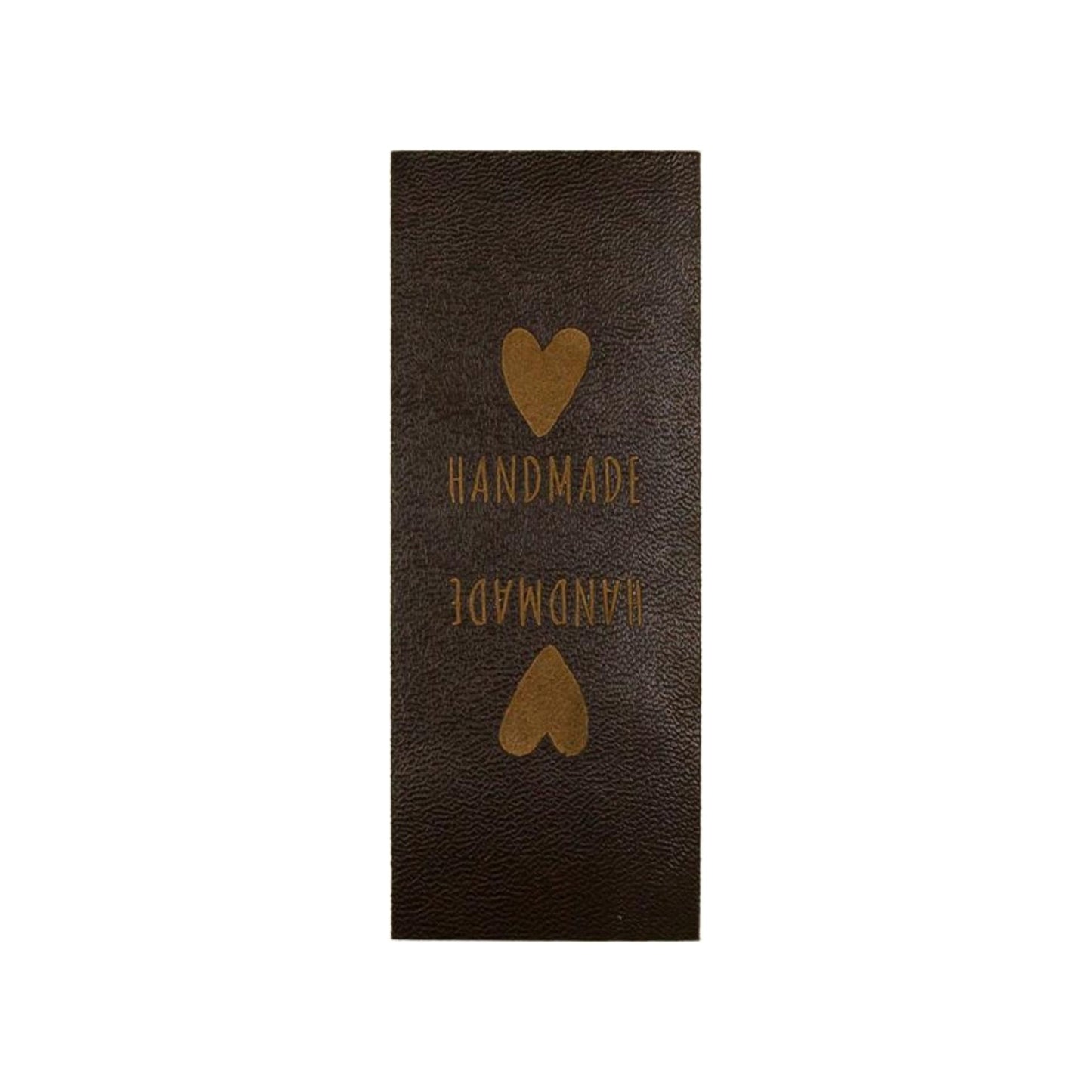 Kunstleder-Label Handmade Herz
