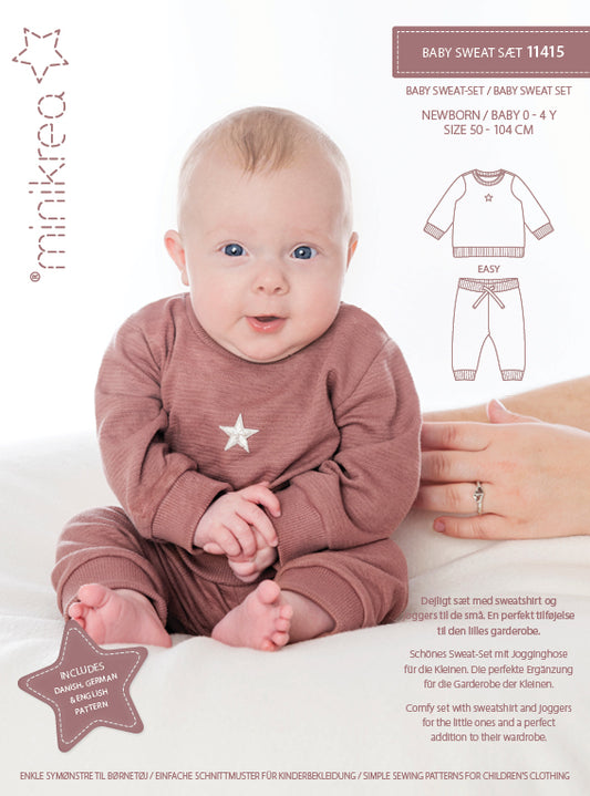 Schnittmuster 11415 Baby Sweat Set