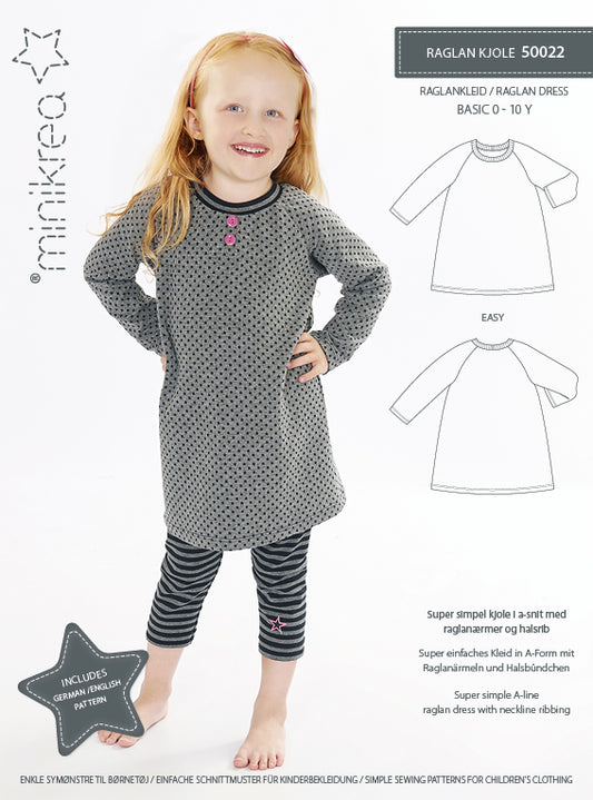 Schnittmuster 50022 Raglan Kleid