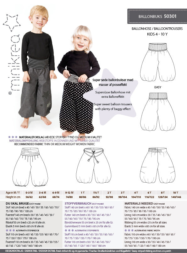 Schnittmuster 50301 Ballonhose