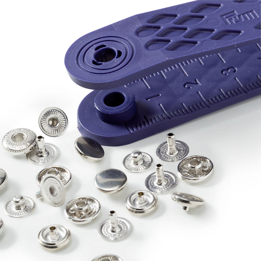 Mini Druckknöpfe silber