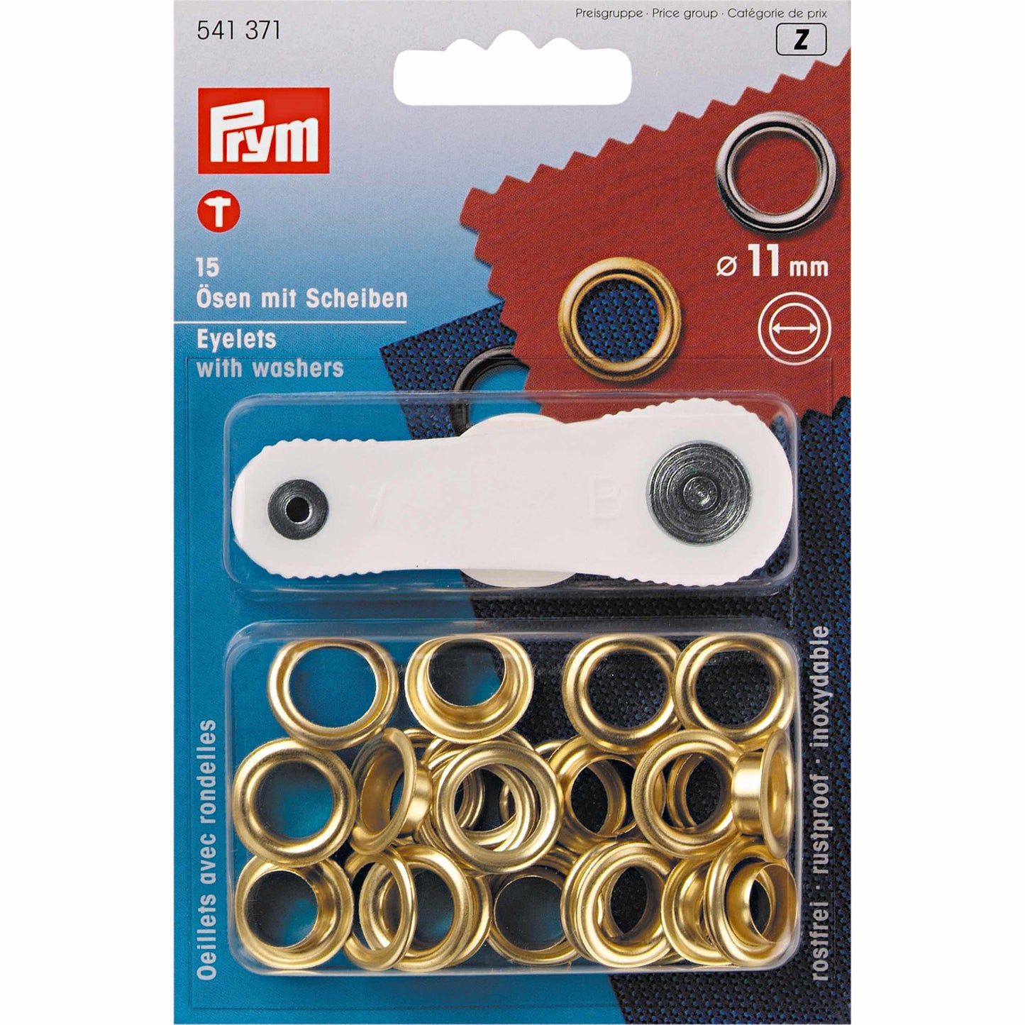 Prym Ösen 11mm gold