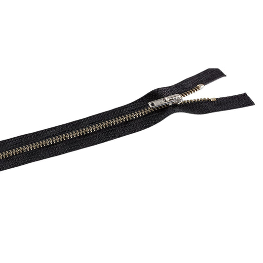 Opti Reißverschluss metall silber