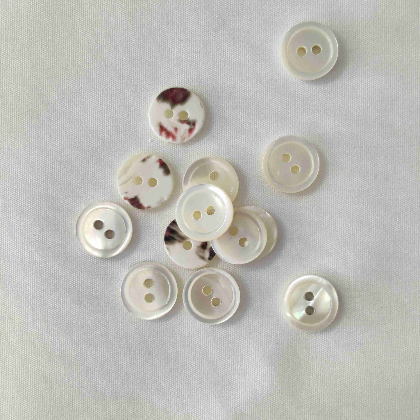 Perlmuttknopf 2 Loch 12 mm Prym