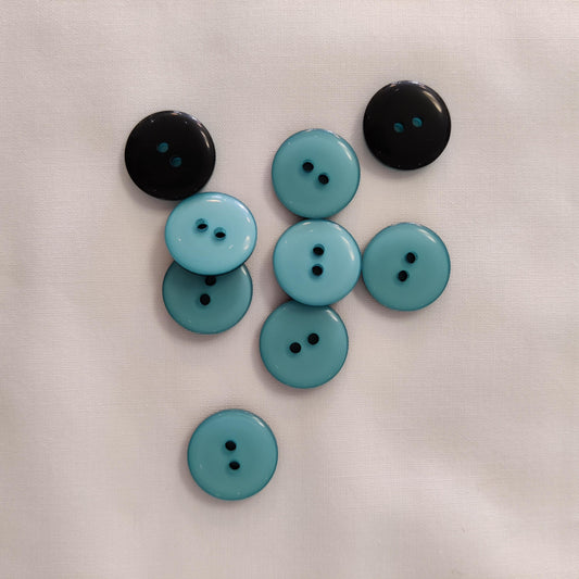 Polyesterknopf tükis glänzend 18mm