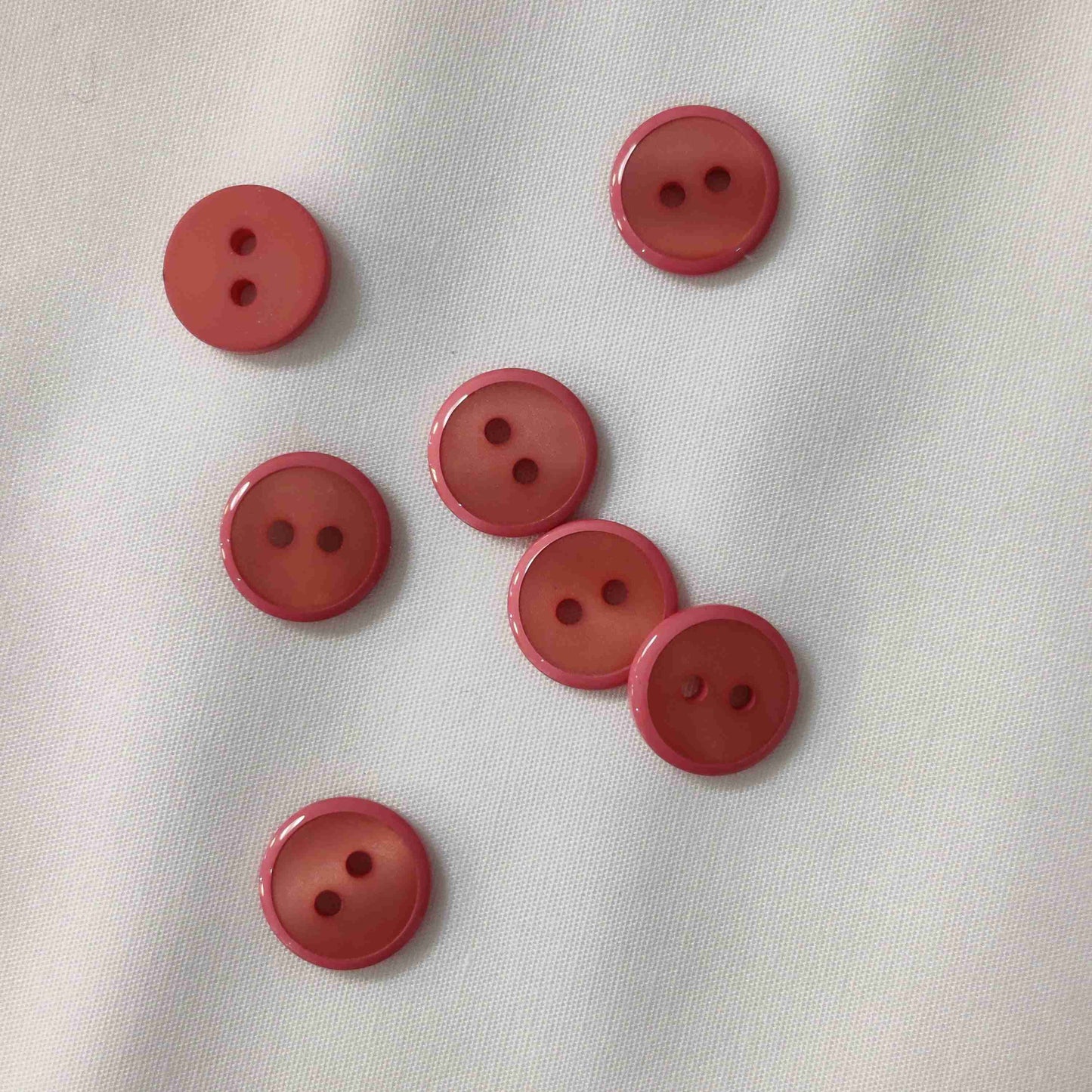 Polyesterknopf 2 Loch Lachs Prym