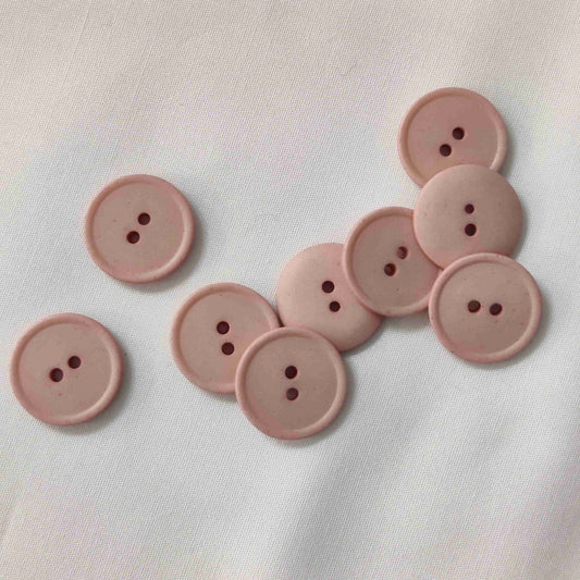 Polyesterknopf 2 Loch 18mm rosa