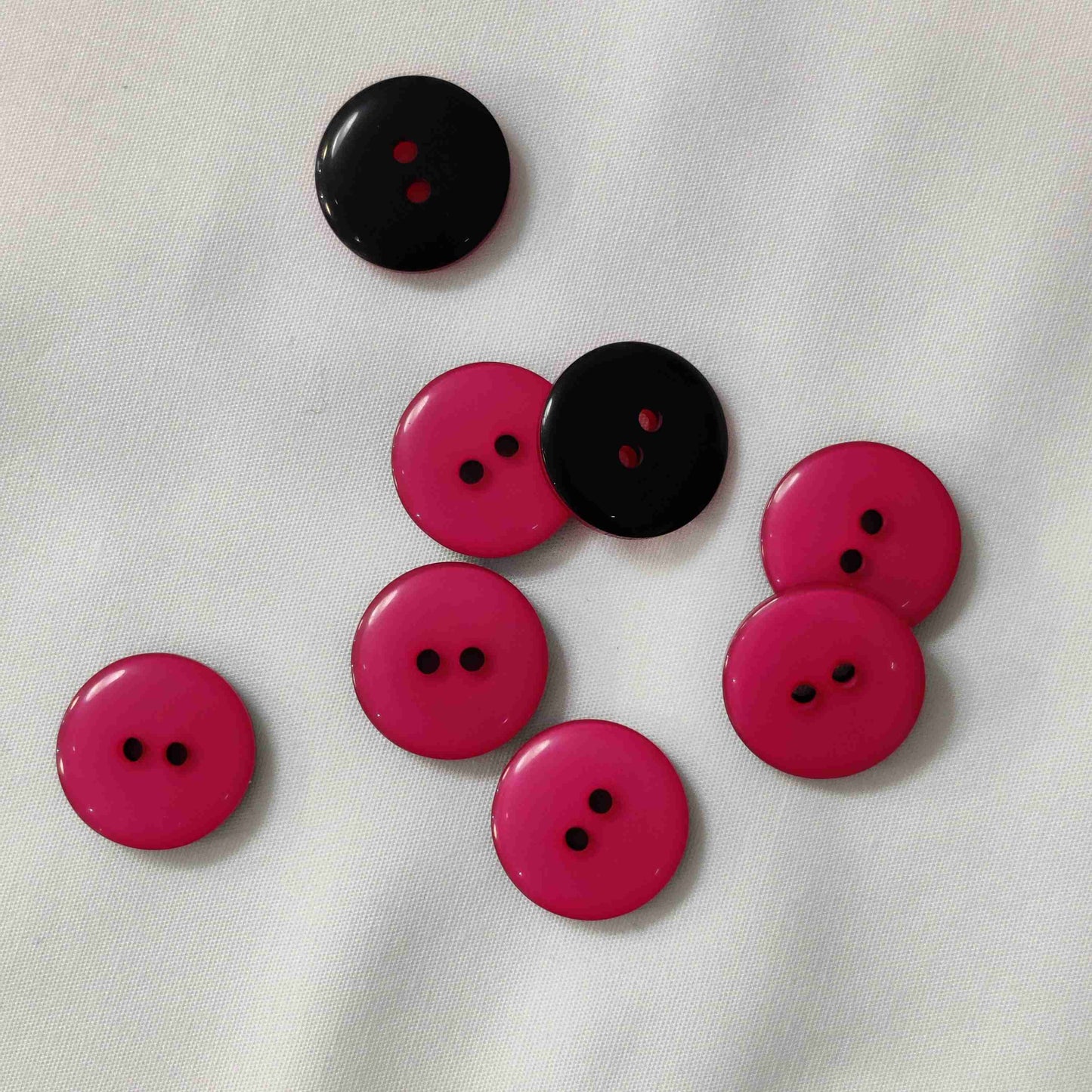 Polyesterknopf 2 Loch pink