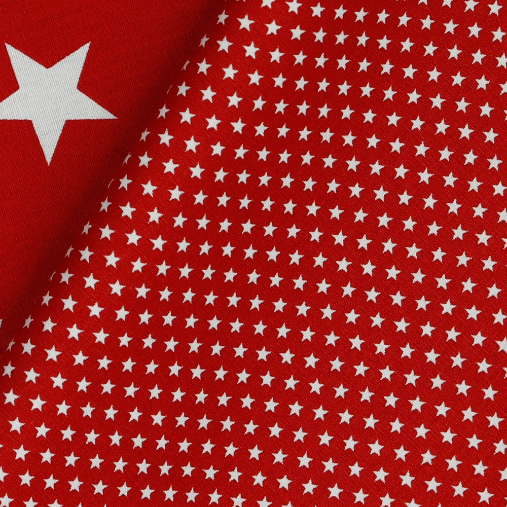 Poplin Ministars rot weiß