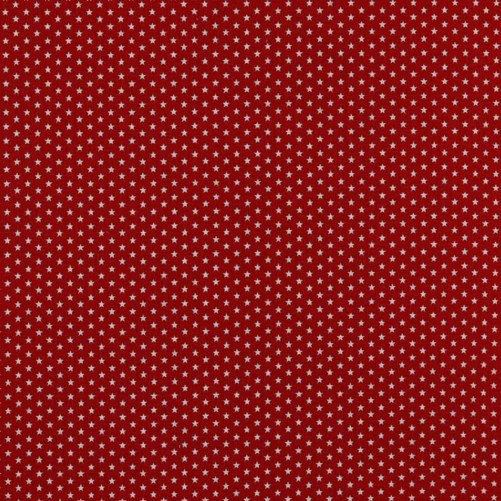 Poplin Ministars rot weiß