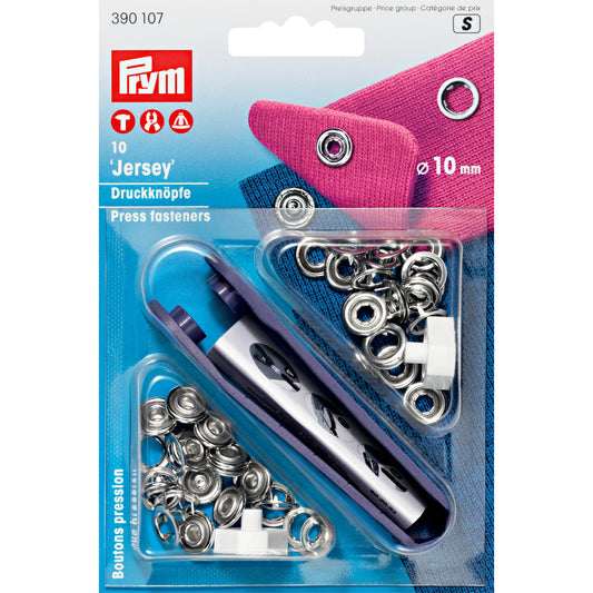 Prym Jersey Druckknöpfe silber 10mm
