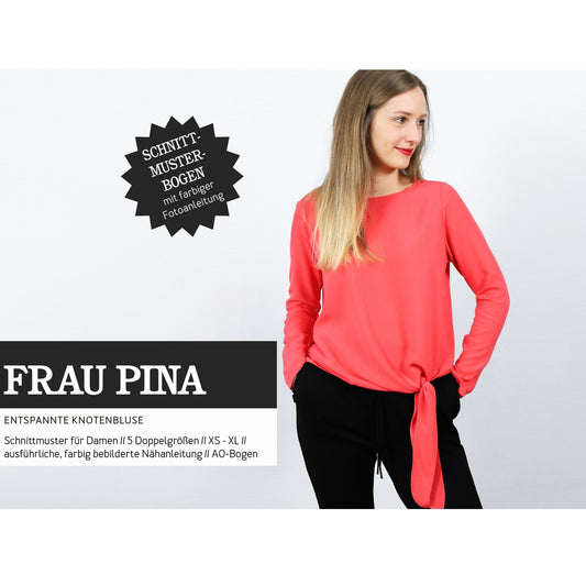 Schnittmuster Knotenbluse Frau Pina