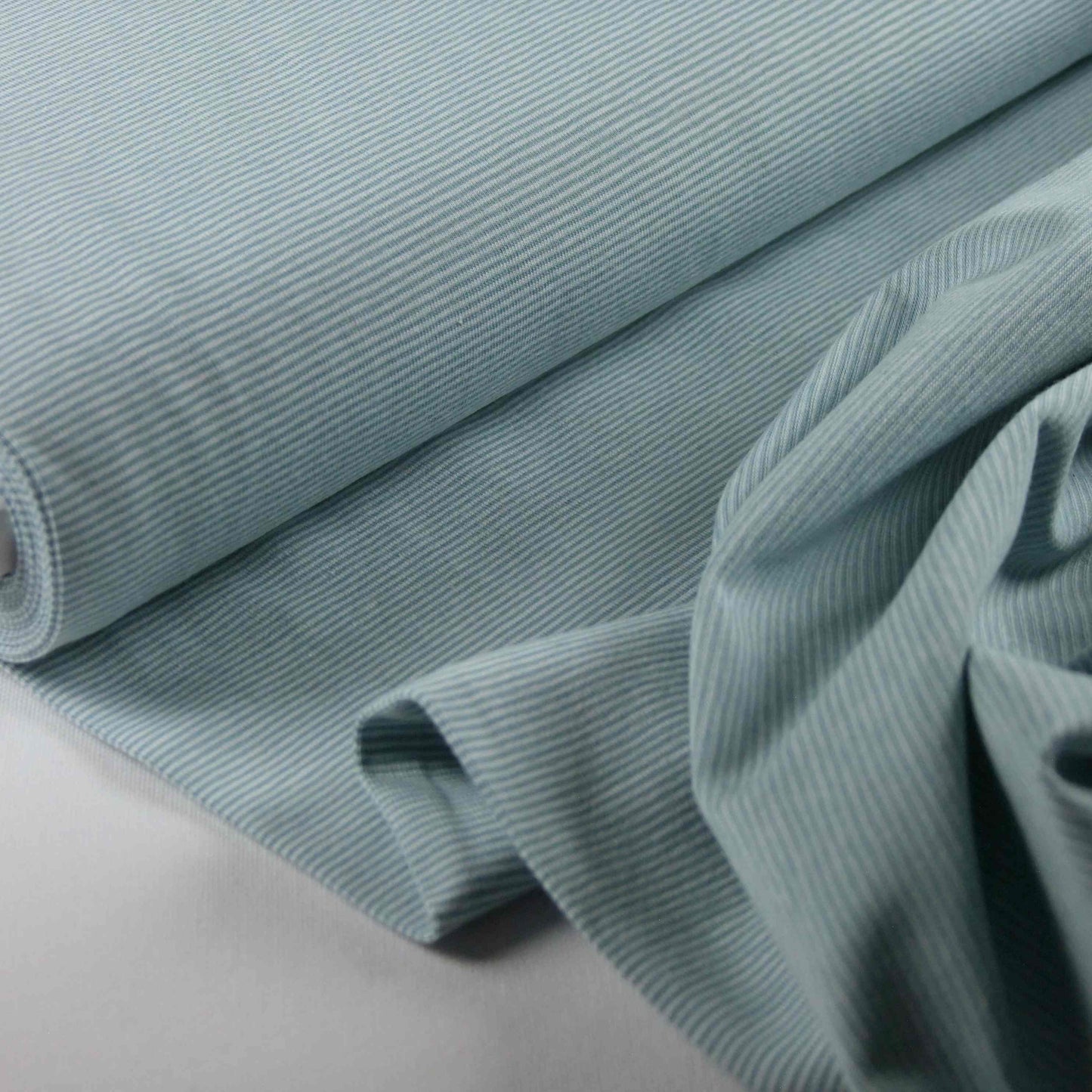 Single Jersey Ministripes dusty mint