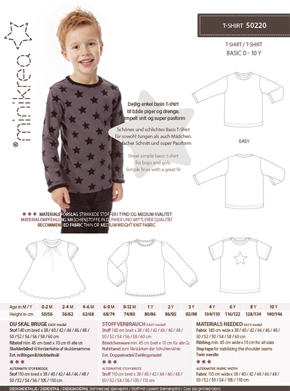 Schnittmuster 50220 T-Shirt