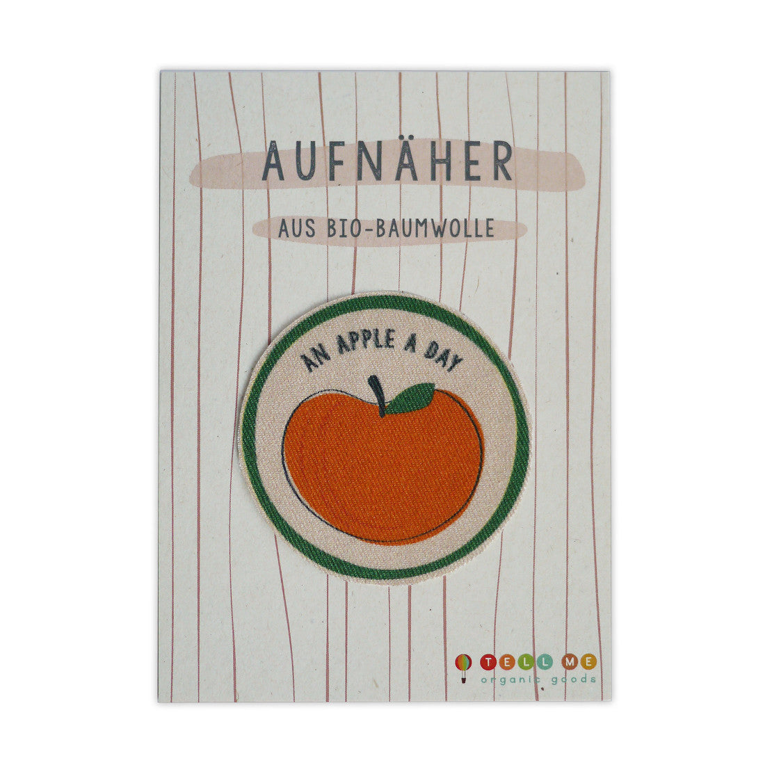 Tell Me Aufnäher Bügelbild An Apple A Day