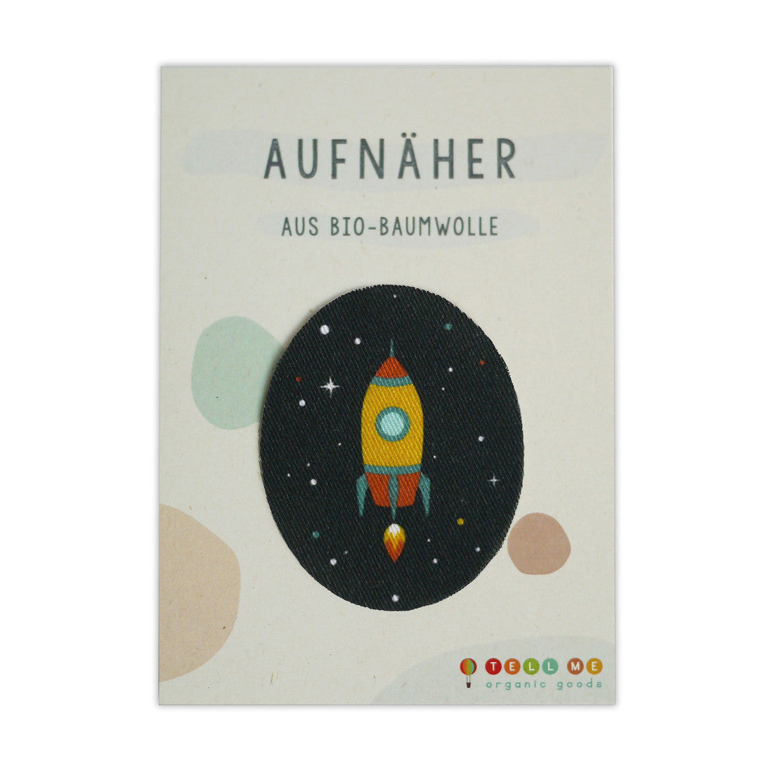 Aufnäher Bügelbild Rakete
