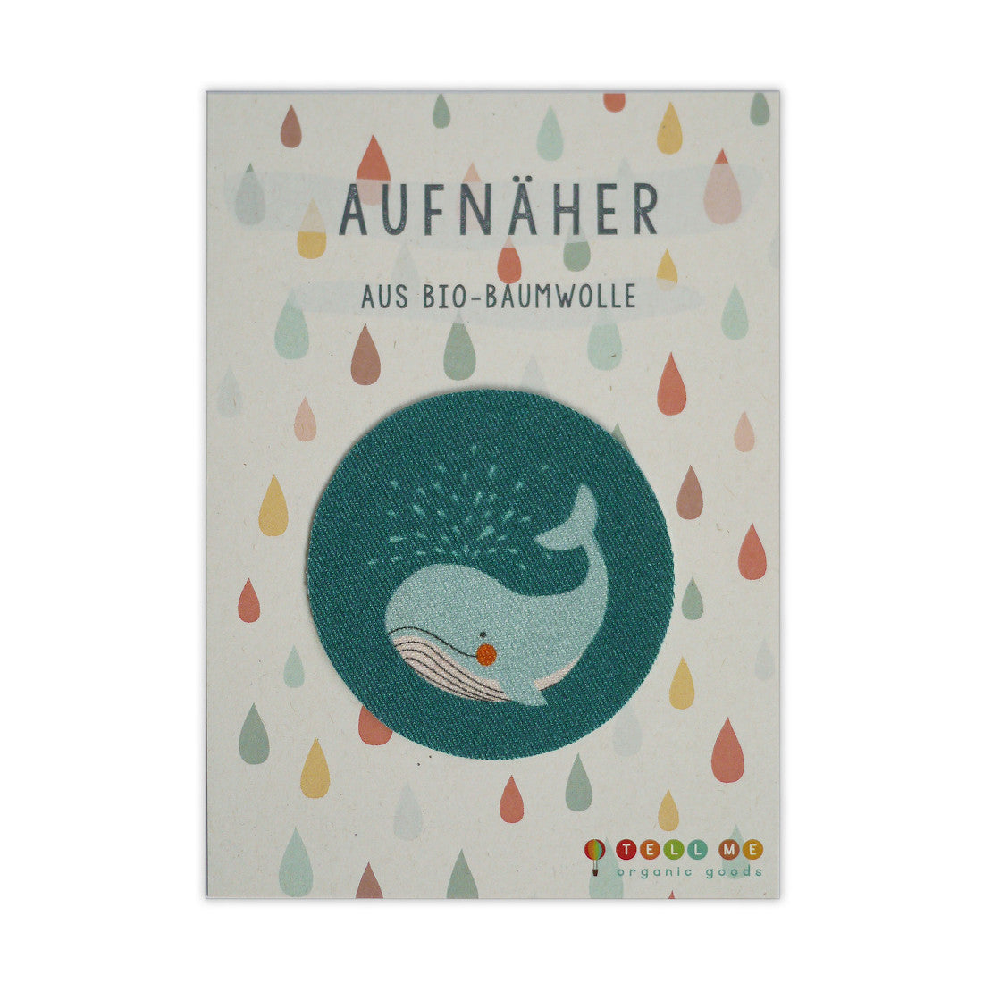 Aufnäher Bügelbild Wal