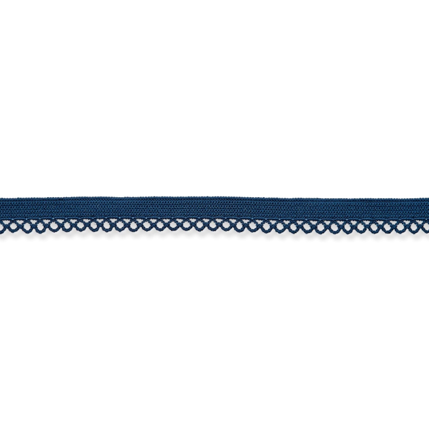 9 mm Ziergummi mit Spitze blau