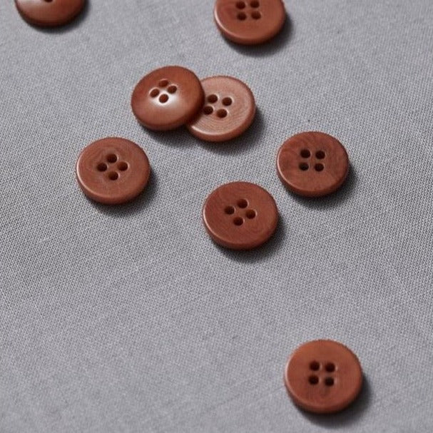 meetMILK Corozo Knopf 15 mm rust