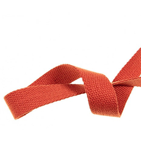 Gurtband Baumwolle Uni 30 mm rostbraun