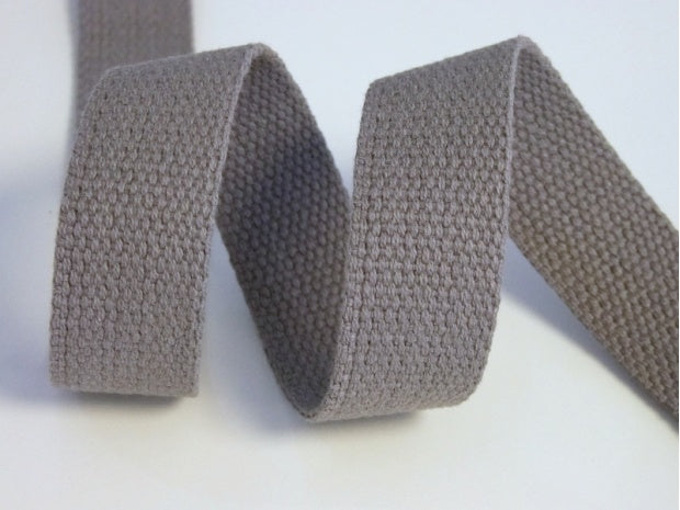 Gurtband Baumwolle Uni 30 mm taupe