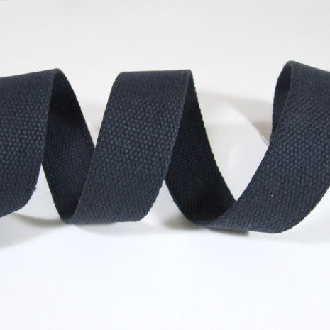 Robustes Baumwollgurtband in dunkelblau 40 mm – ideal für Taschen