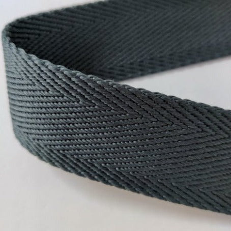 Gurtband Fischgrät 38 mm petrol