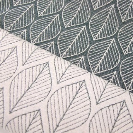 Jacquard Double Face Premium Leaf Retro Scandi grün