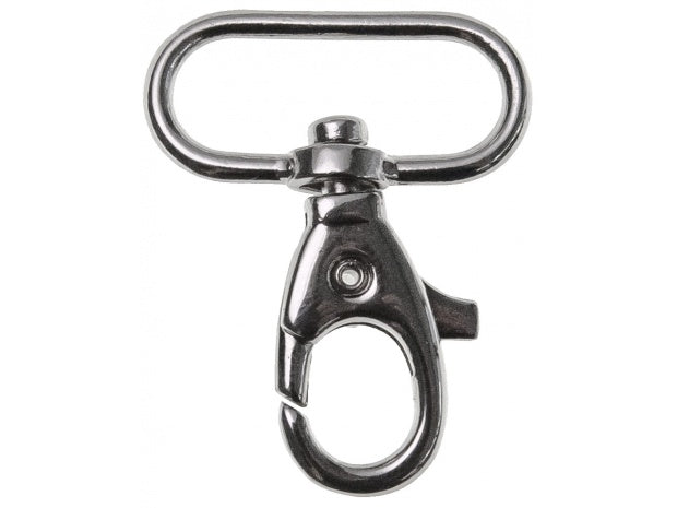 Karabiner 25 mm silber