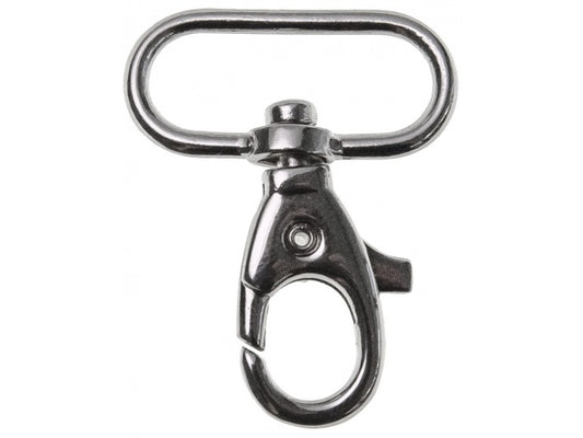 Karabiner 25 mm silber