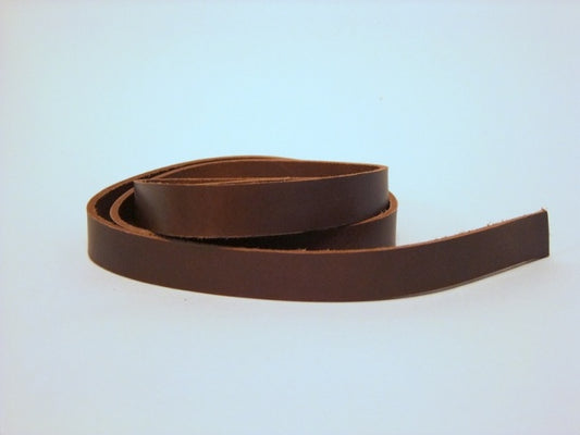 Lederriemen 2 x 130 cm dunkelbraun