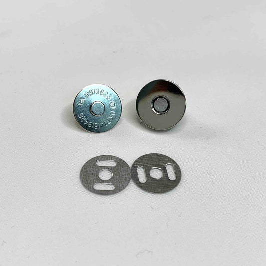 Magnetknopf 18 mm silber
